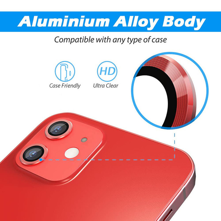 محافظ لنز دوربین گوف مدل رینگی مناسب برای گوشی موبایل اپل iPhone 12 / 12 Mini