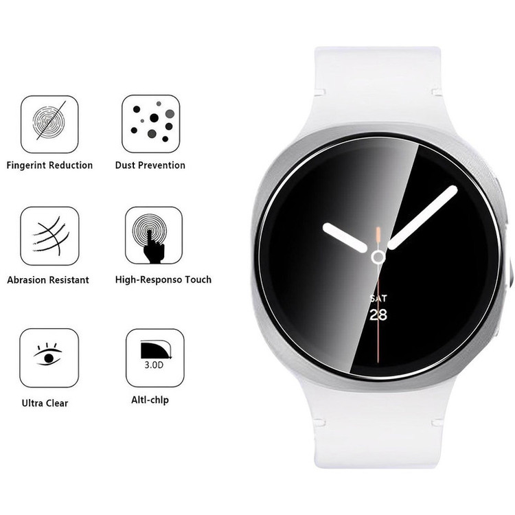 محافظ صفحه نمایش گوف مدل Tempered Glass مناسب برای ساعت هوشمند سامسونگ Galaxy Watch 8 Classic 46mm
