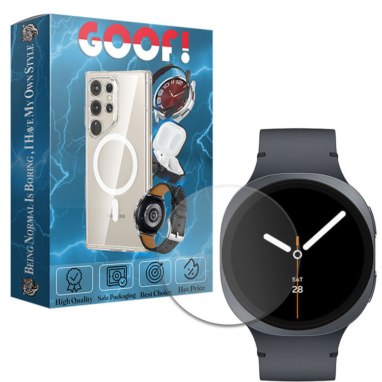 محافظ صفحه نمایش گوف مدل Tempered Glass مناسب برای ساعت هوشمند سامسونگ Galaxy Watch 8 Classic 46mm