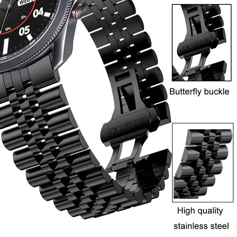 بند گوف مدل 5bead Butterfly مناسب برای ساعت هوشمند سامسونگ Galaxy Watch 3 41mm
