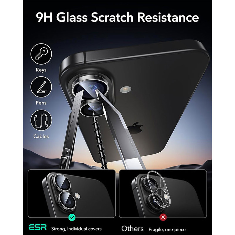 محافظ لنز دوربین فلزی اسپایدر مدل Ring MTL مناسب برای گوشی موبایل اپل iPhone 17