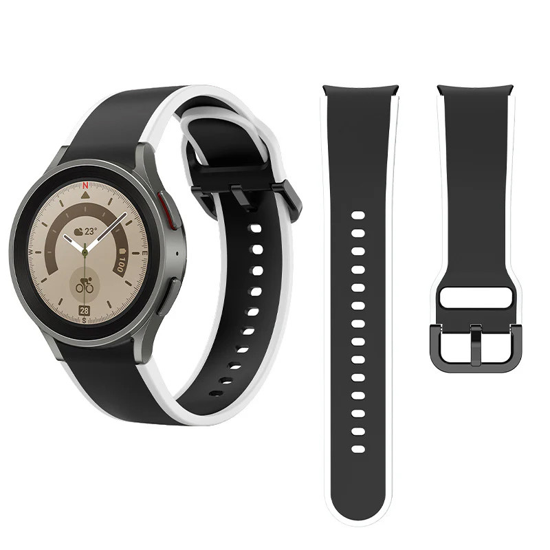 بند گوف مدل Silicone TC مناسب برای ساعت هوشمند سامسونگ Galaxy Watch 4/5/6/7/FE سایز 40/43/44/46/47 میلی متری