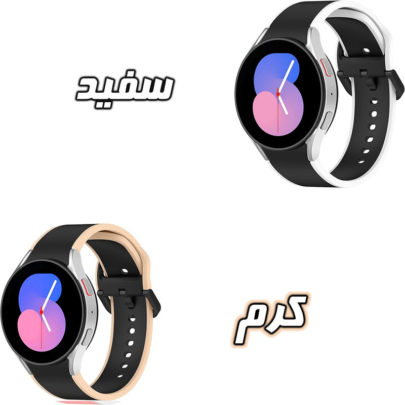 بند گوف مدل Silicone TC مناسب برای ساعت هوشمند سامسونگ Galaxy Watch 4/5/6/7/FE سایز 40/43/44/46/47 میلی متری