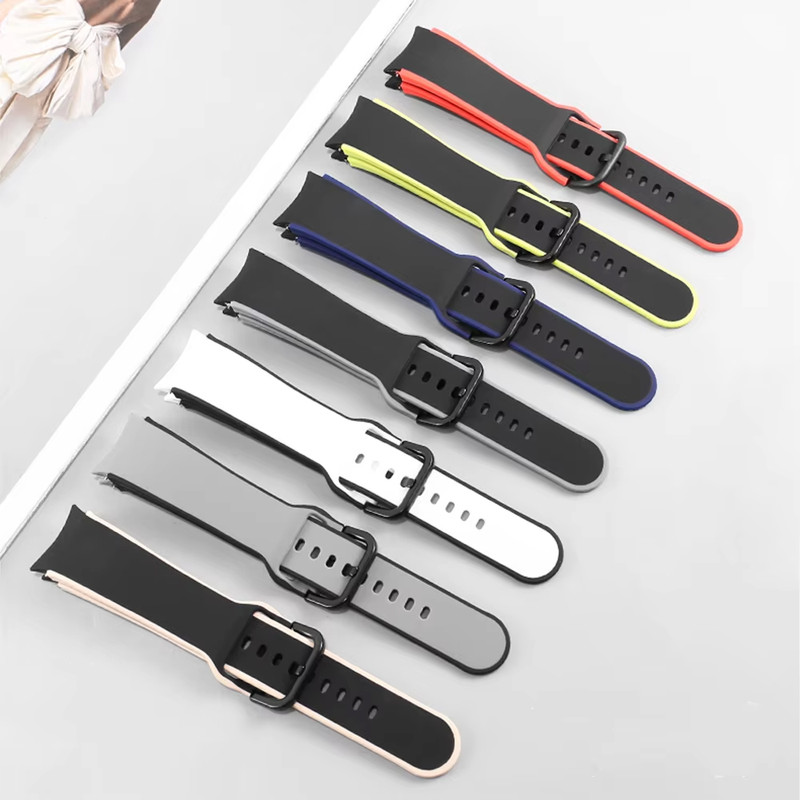 بند گوف مدل Silicone TC مناسب برای ساعت هوشمند سامسونگ Galaxy Watch 4/5/6/7/FE سایز 40/43/44/46/47 میلی متری