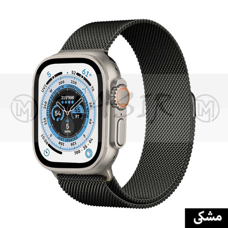 بند مسیر مدل Milanese Strap مناسب برای اپل واچ سری 1/2/3/4/5/6/7/8/9/SE/ULTRA سایز 42/44/45/49 میلی متری