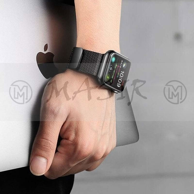 بند مسیر مدل Milanese Strap مناسب برای اپل واچ سری 1/2/3/4/5/6/7/8/9/SE/ULTRA سایز 42/44/45/49 میلی متری