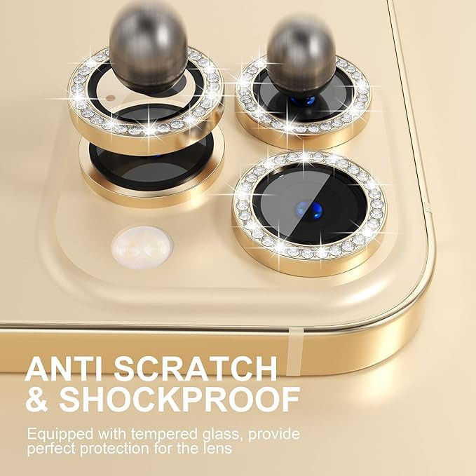 محافظ لنز دوربین گوف مدل Diamond Ring مناسب برای گوشی موبایل اپل iPhone 13 Pro /13 Pro Max