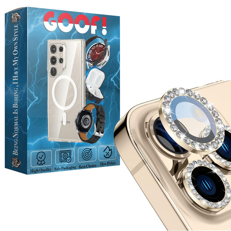 محافظ لنز دوربین گوف مدل Diamond Ring مناسب برای گوشی موبایل اپل iPhone 13 Pro /13 Pro Max