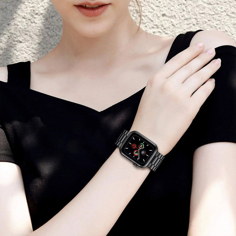 بند گوف مدل Stainless 3Bead مناسب برای اپل واچ سری 1 سایز 42 میلی متری