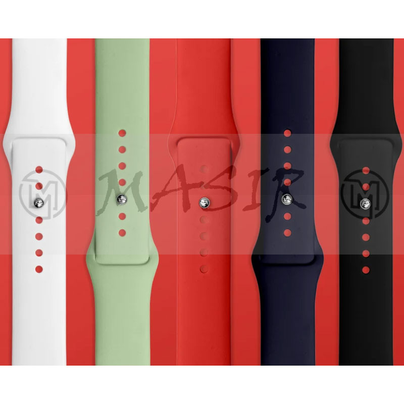 بند مسیر مدل Silicone Strap مناسب برای اپل واچ سری 1/2/3/4/5/6/7/8/9/ SE / ULTRA / ULTRA 2 سایز 42/44/45/49 میلی متری