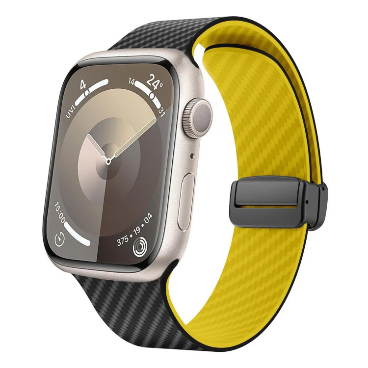 بند گوف مدل DC Carbon-B مناسب برای اپل واچ سری 1/2/3/4/5/6/7/8/9/SE/ULTRA/ULTRA 2 سایز 42/44/45/49 میلی متری