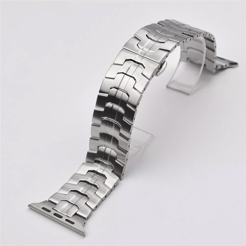 بند گوف مدل Link Metal مناسب برای اپل واچ سری 10 سایز 46 میلی متری