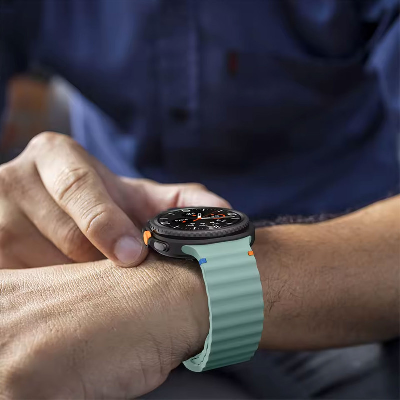 بند اسپایدر مدل ORNEW Silic مناسب برای ساعت هوشمند سامسونگ Galaxy Watch 8 44mm