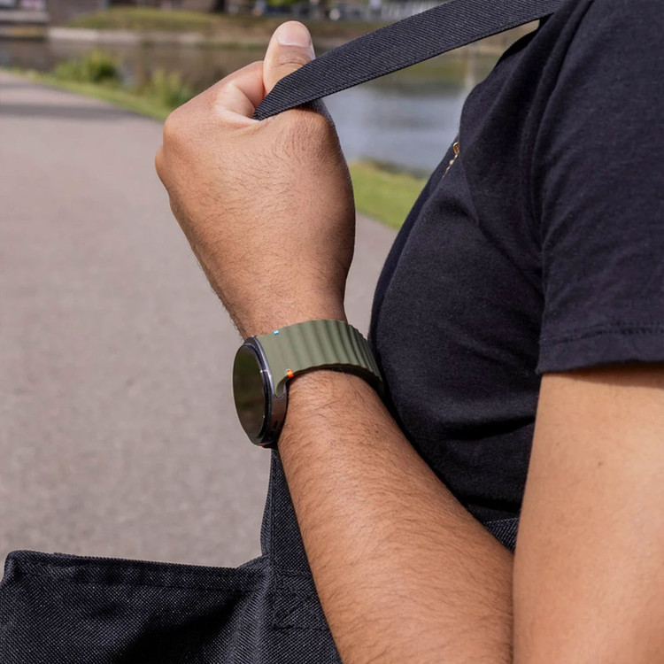بند اسپایدر مدل ORNEW Silic مناسب برای ساعت هوشمند سامسونگ Galaxy Watch 8 44mm
