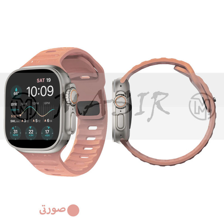 بند مسیر مدل Spig Sport-M مناسب برای اپل واچ سری 1/2/3/4/5/6/7/8/ SE / ULTRA سایز 42/44/45/49 میلی متری