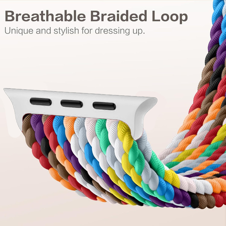 بند گوف مدل Braided-Multi مناسب برای اپل واچ سری 10 سایز 46 میلی متری