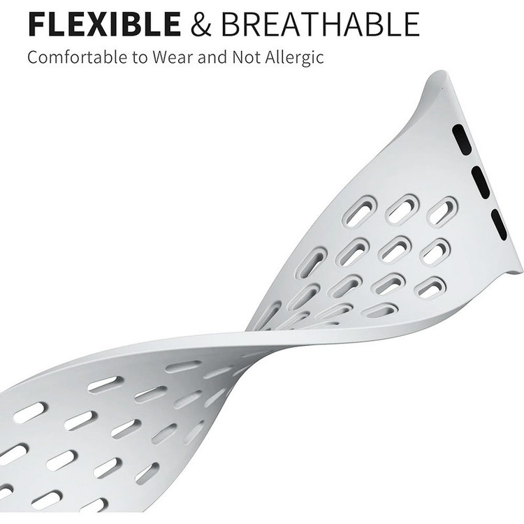 بند گوف مدل Breathable Silicon Magnetic مناسب برای اپل واچ سری 10 سایز 42 mm