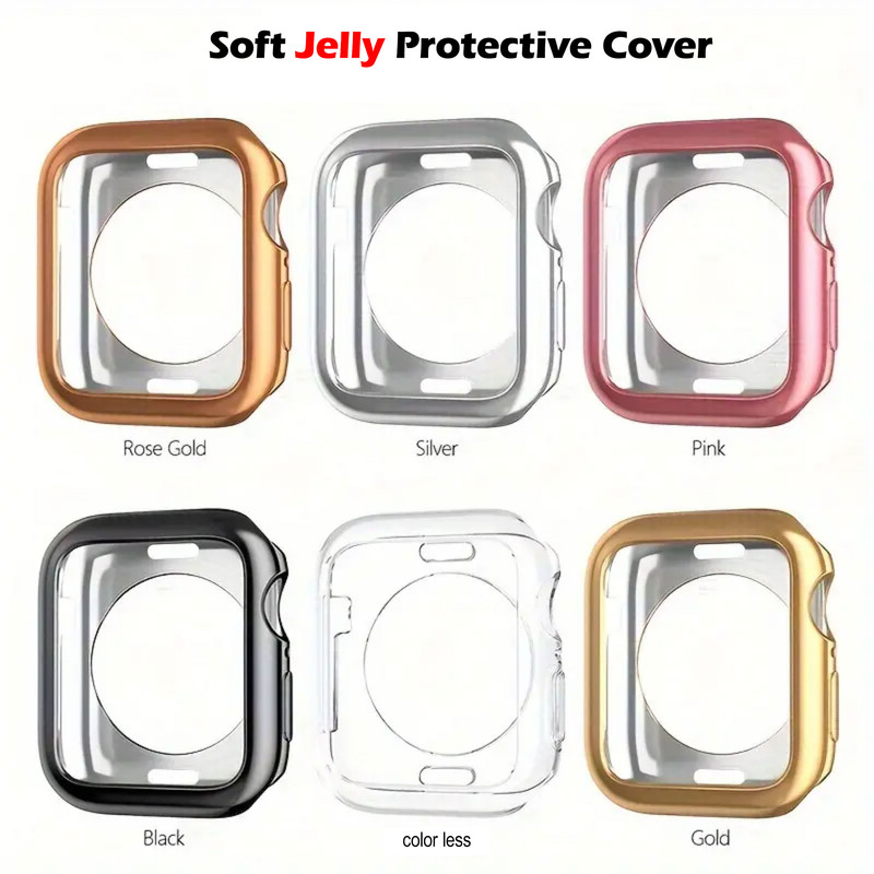 کاور گوف مدل Soft Jelly Cover مناسب برای اپل واچ سری 7 / 8 سایز 45 میلی متری