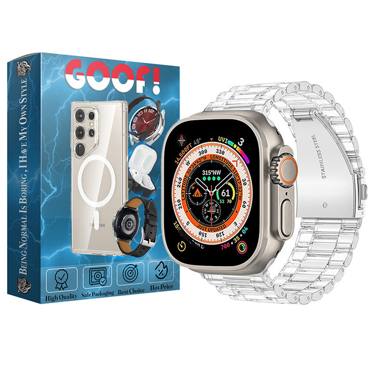 بند گوف مدل Clear مناسب برای اپل واچ ULTRA/ULTRA 2 49mm