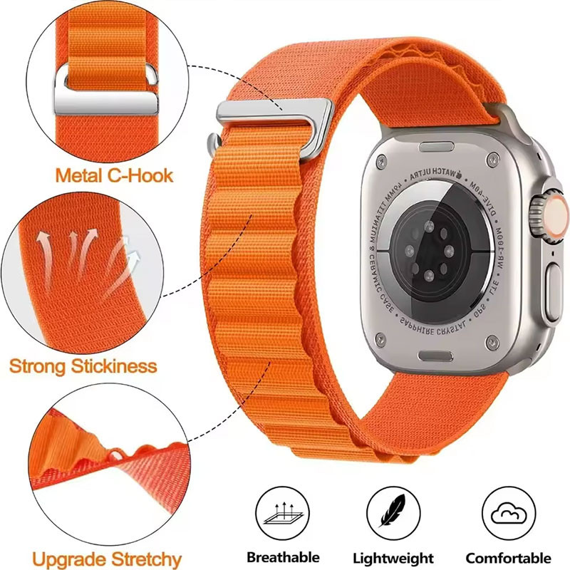 بند مسیر مدل AlpineNW1 مناسب برای اپل واچ 42 میلی متری سری 3