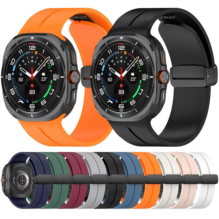 بند مسیر مدل Silic Magnetic مناسب برای ساعت هوشمند سامسونگ Galaxy Watch Ultra 47mm