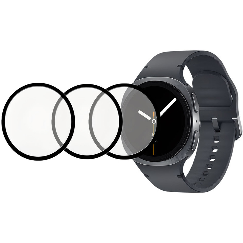 محافظ صفحه نمایش گوف مدل PMMA مناسب برای ساعت هوشمند سامسونگ Galaxy Watch 8 40mm بسته سه عددی