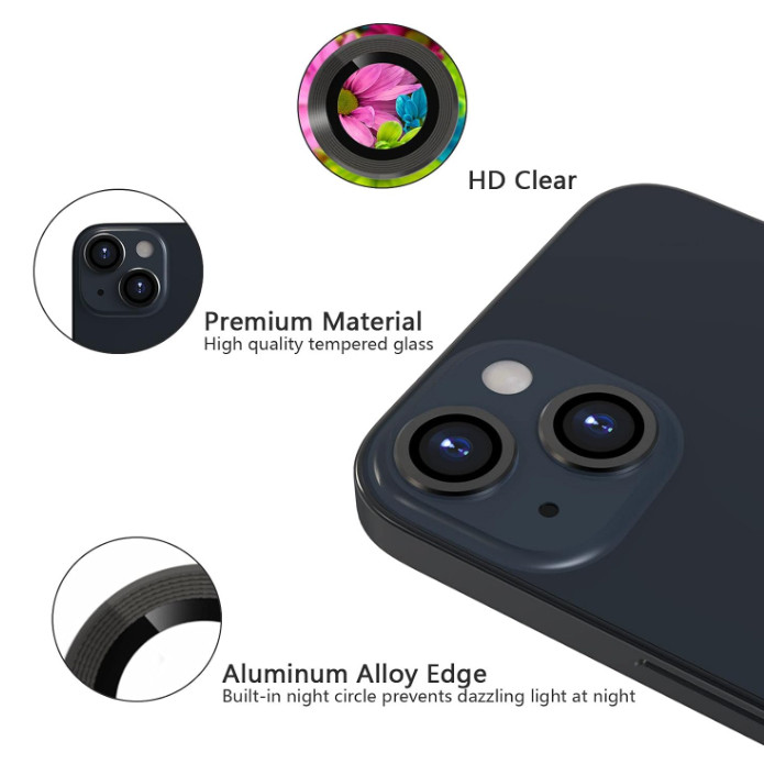 محافظ لنز دوربین گوف مدل Ring Metal مناسب برای گوشی موبایل اپل iPhone 13 / 13 Mini