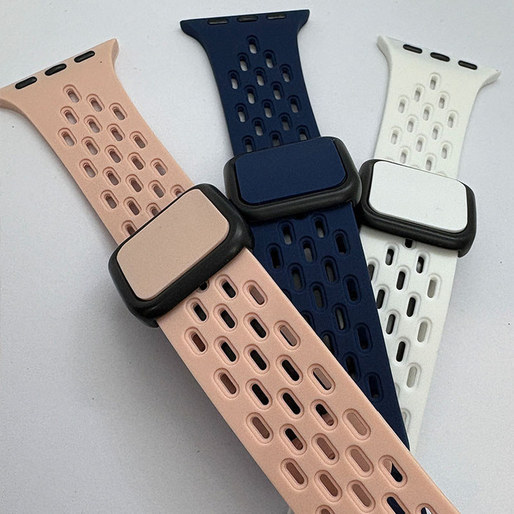 بند گوف مدل Breathable Silicone Clasp مناسب برای اپل واچ سری 1/2/3/4/5/6/7/8/9/SE/ULTRA/ULTRA 2 سایز 42/44/45/49 mm