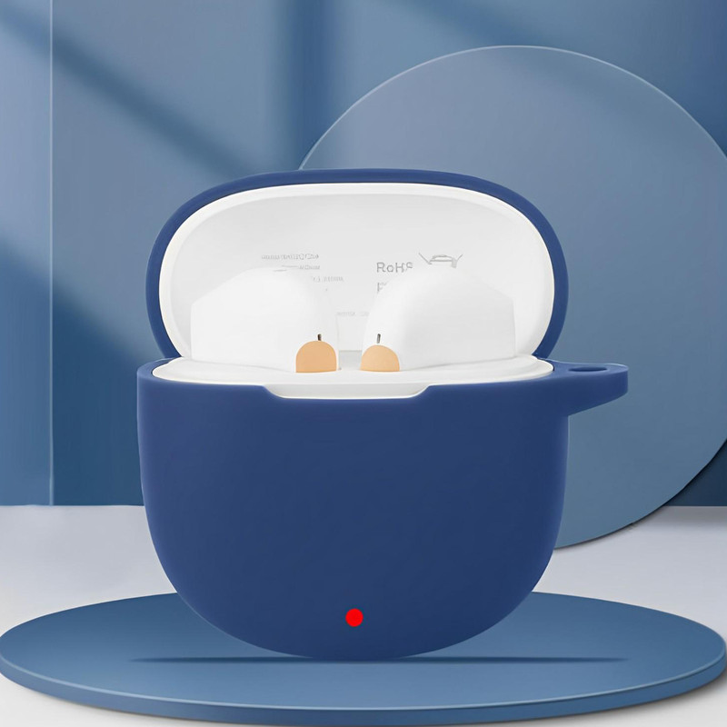 کاور گوف مدل Silicone مناسب برای کیس هدفون بی سیم کیو سی وای AilyPods Lite به همراه گیره