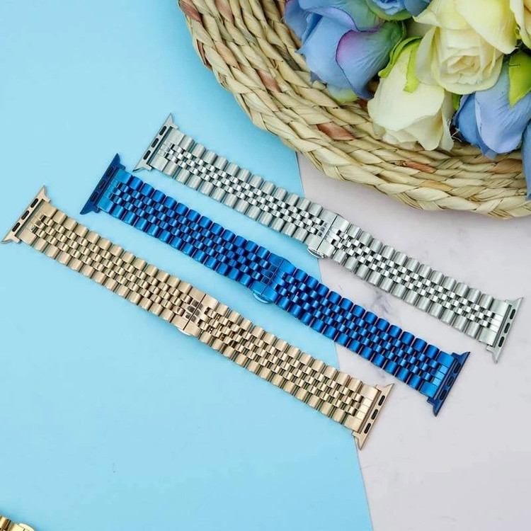 بند گوف مدل Stainless 5Bead مناسب برای اپل واچ سری 1 سایز 42 میلی متری