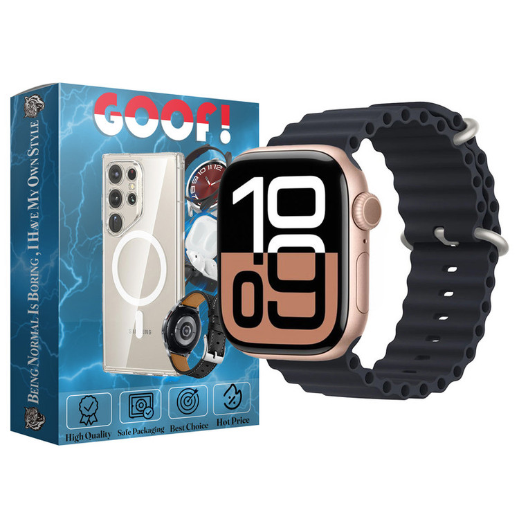 بند گوف مدل Ocean-N مناسب برای ساعت هوشمند اپل سری 10 سایز 46mm
