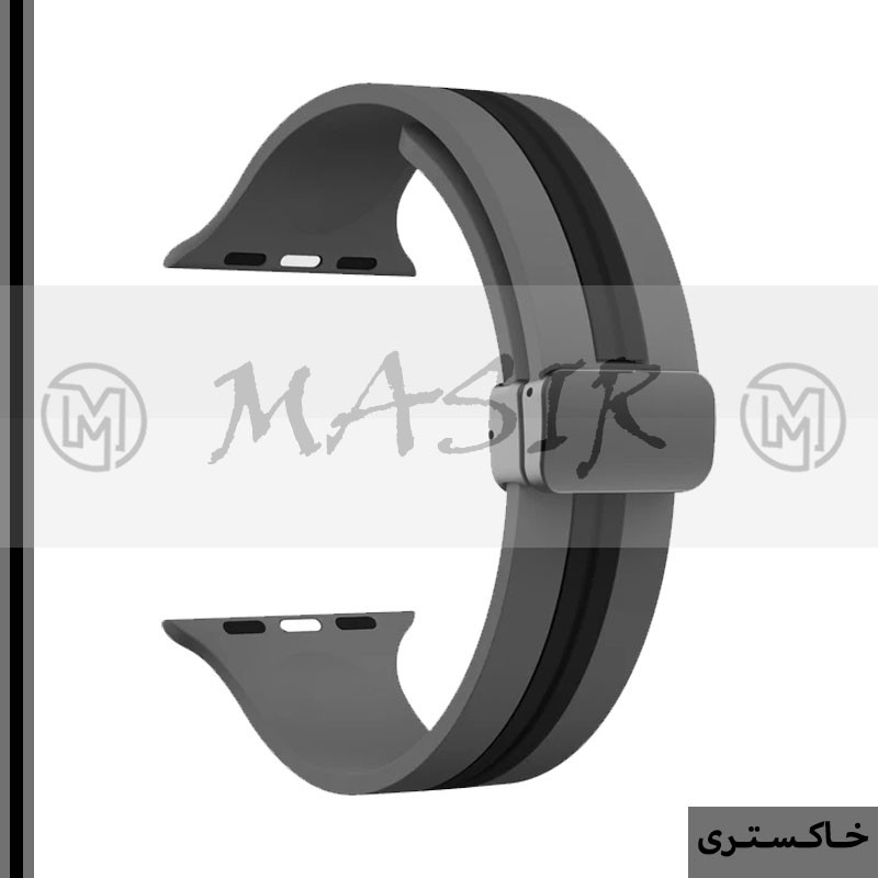 بند مسیر مدل Bracelet Correa Dual Color Magnetic مناسب برای اپل واچ سری 1/2/3/4/5/6/7/8/9/SE سایز 38/40/41 میلی متری