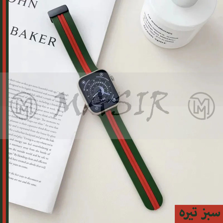 بند مسیر مدل Bracelet Correa Dual Color Magnetic مناسب برای اپل واچ سری 1/2/3/4/5/6/7/8/9/SE سایز 38/40/41 میلی متری