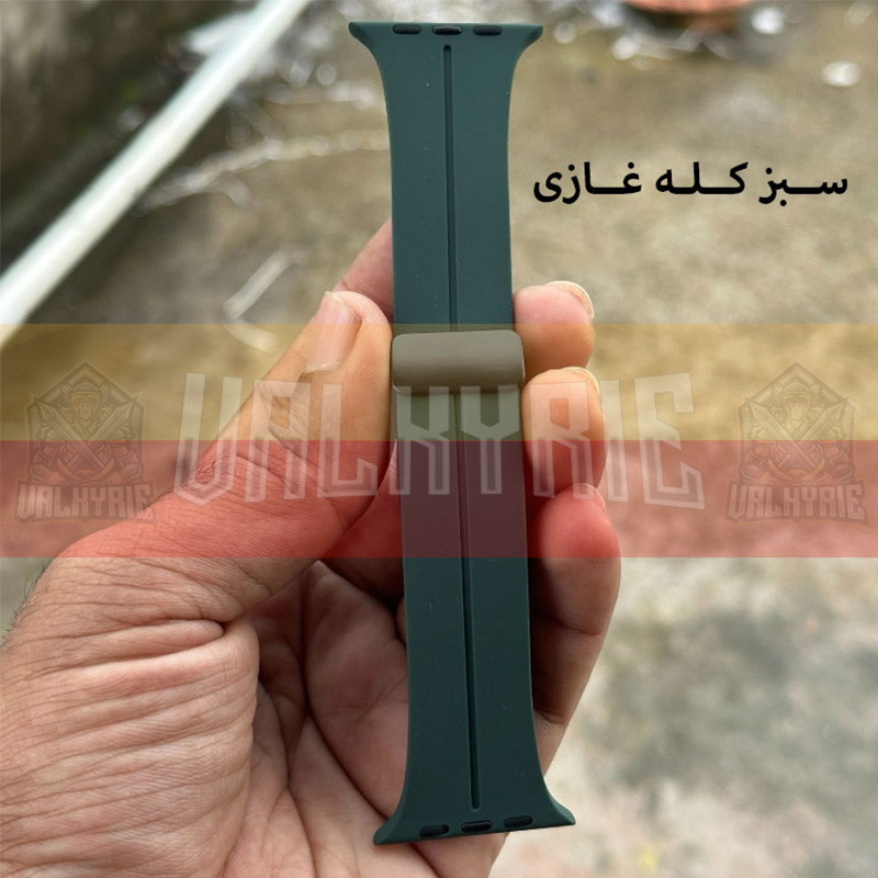 بند والکری مدل Silicon Magnetic مناسب برای اپل واچ سری 1/2/3/4/5/6/7/8/9/SE سایز 38/40/41 میلی متری