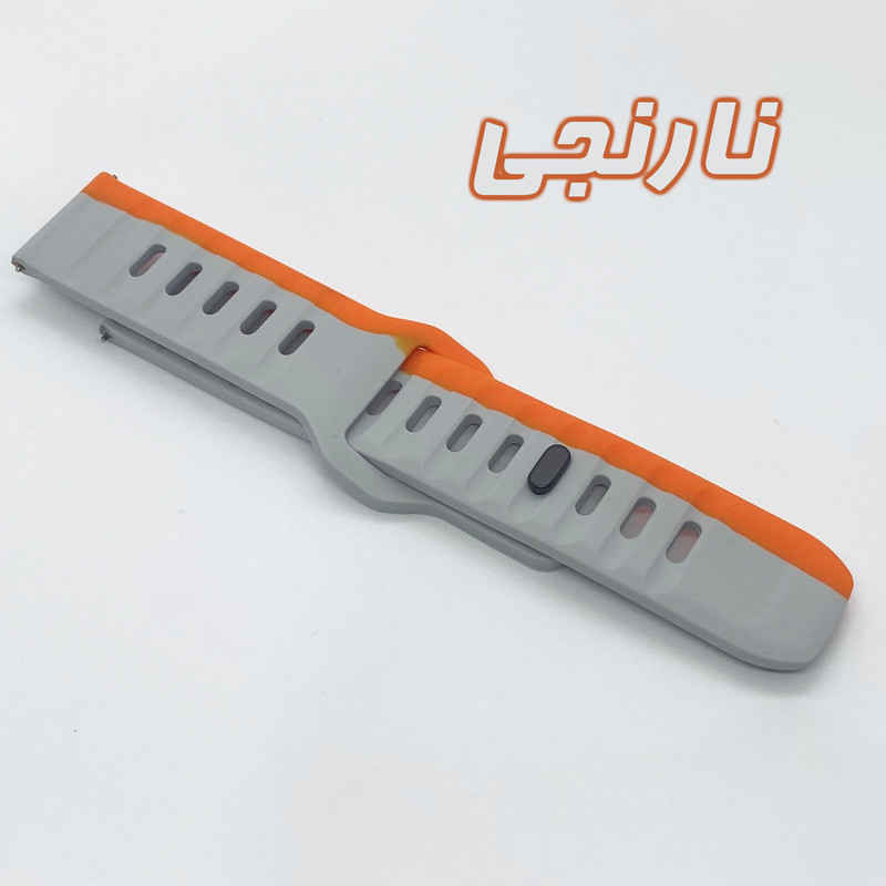 بند گوف مدل Silicone Dual Belt مناسب برای ساعت هوشمند 20 میلی متری هایلو RS4 / RS4 PLUS