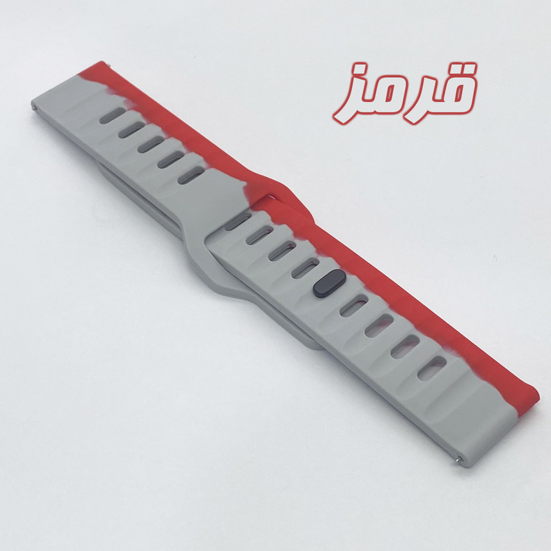 بند گوف مدل Silicone Dual Belt مناسب برای ساعت هوشمند 20 میلی متری هایلو RS4 / RS4 PLUS