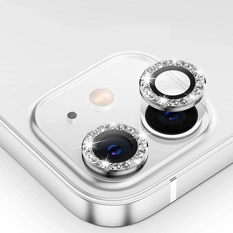 محافظ لنز دوربین فلزی مسیر مدل Glitteri مناسب برای گوشی موبایل اپل iPhone 12