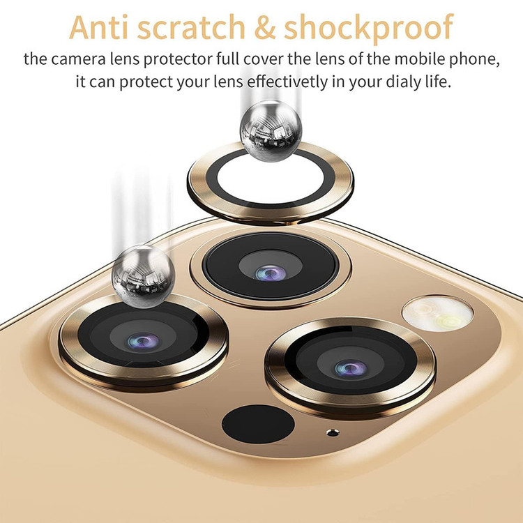 محافظ لنز دوربین گوف مدل Ring Metal مناسب برای گوشی موبایل اپل iPhone 14 Pro / 14 Pro Max