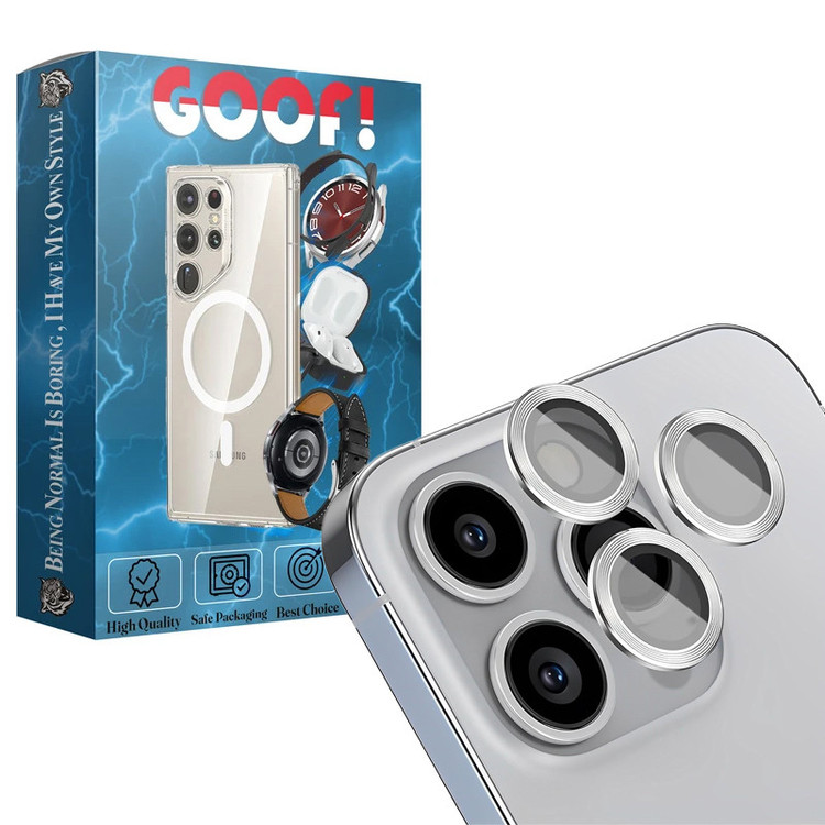 محافظ لنز دوربین گوف مدل Ring Metal مناسب برای گوشی موبایل اپل iPhone 14 Pro / 14 Pro Max