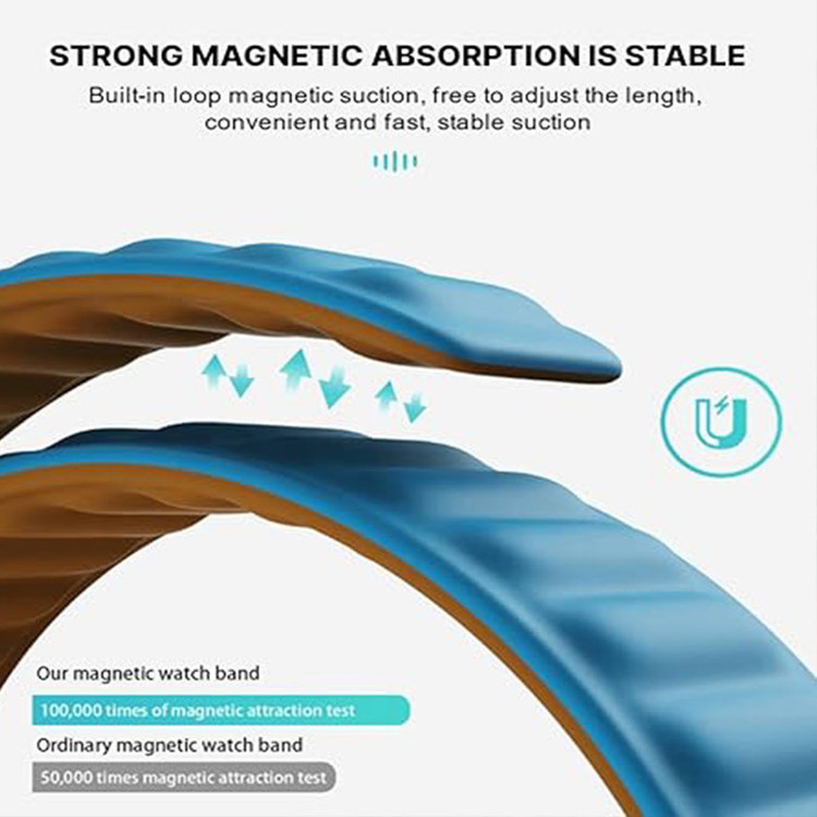 بند گوف مدل Silicon Loop Magnetic مناسب برای اپل واچ سری 3 سایز 38 میلی متری