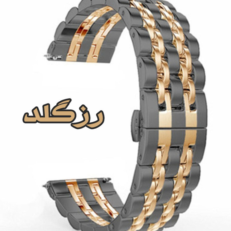 بند گوف مدل 7bead 2C BLK Butterfly مناسب برای ساعت هوشمند آمیزفیت BIPS / BIP LITE / BIP U / BIP U PRO / BEAP S