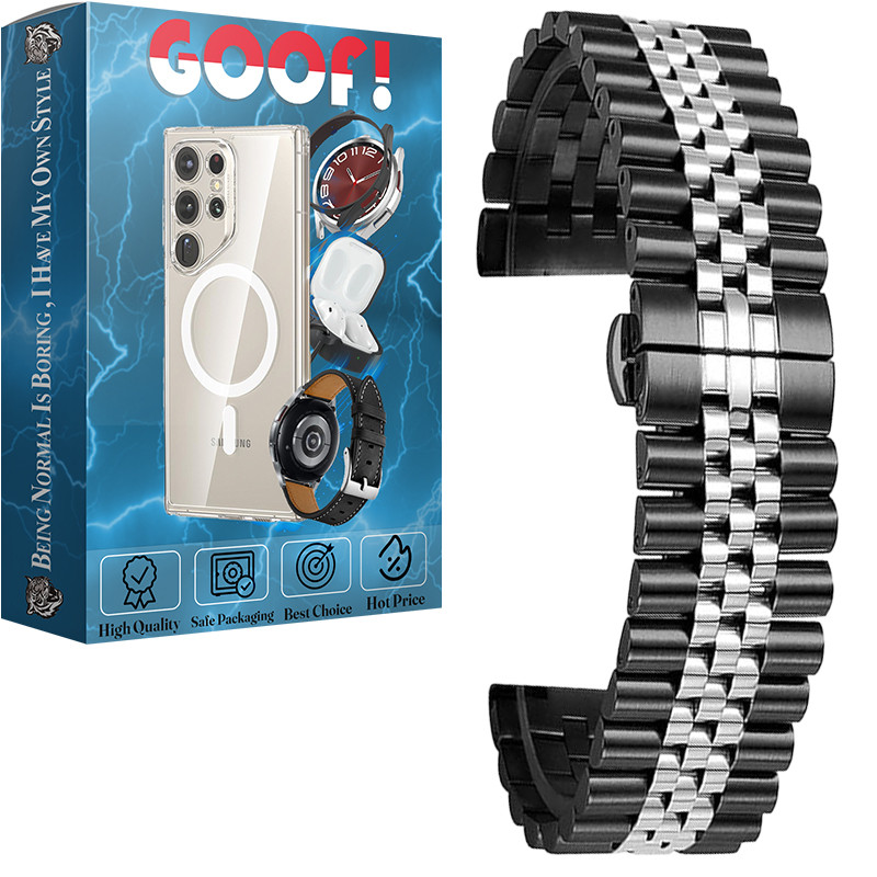 بند گوف مدل 5BeadBCK مناسب برای ساعت هوشمند میبرو Lite 3 44.8mm