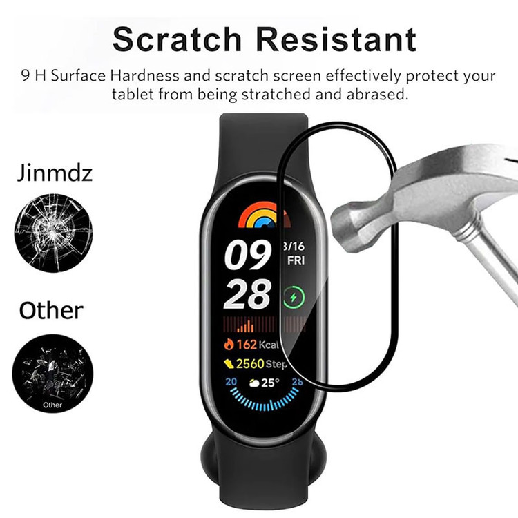 محافظ صفحه نمایش گوف مدل PMMA مناسب برای ساعت هوشمند شیائومی Mi Band 10 بسته چهار عددی