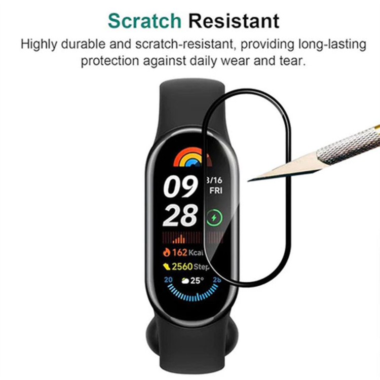 محافظ صفحه نمایش گوف مدل PMMA مناسب برای ساعت هوشمند شیائومی Mi Band 10 بسته چهار عددی