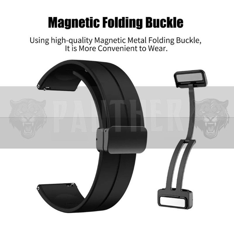 بند پنتر مدل Silicon Magnetic مناسب برای ساعت هوشمند شیائومی GTR / GTR Lite 47mm