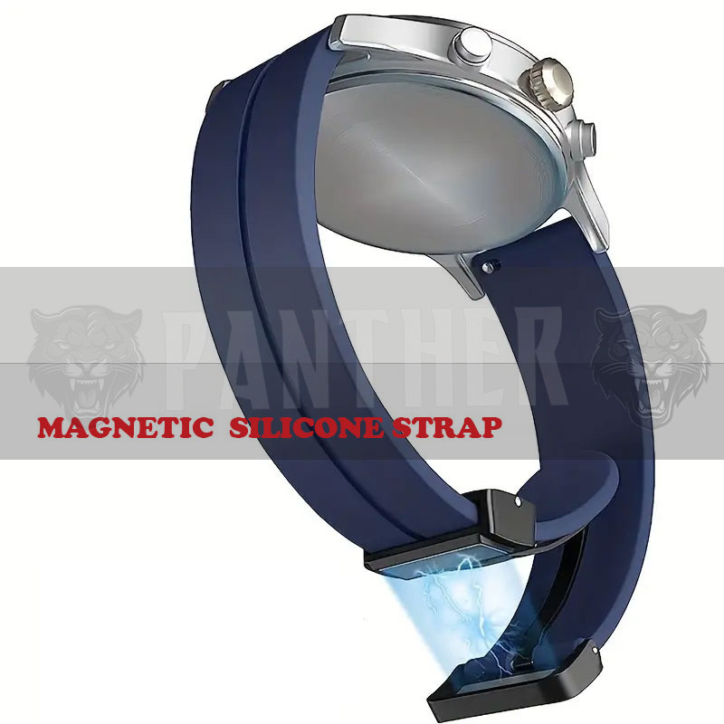 بند پنتر مدل Silicon Magnetic مناسب برای ساعت هوشمند شیائومی GTR / GTR Lite 47mm
