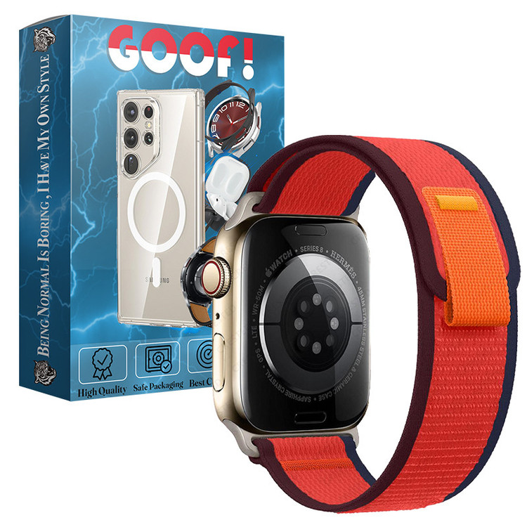 بند گوف مدل Trail Loop Dual Color مناسب برای اپل واچ سری 7 سایز 41 میلی متری