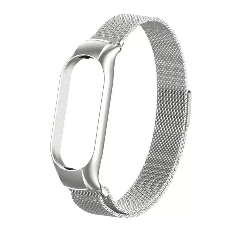 بند گوف مدل Milanese-S مناسب برای ساعت هوشمند شیائومی Mi band 7 به همراه کاور