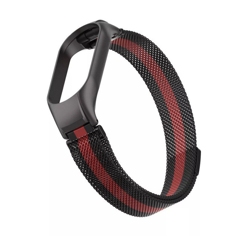 بند گوف مدل Milanese-S مناسب برای ساعت هوشمند شیائومی Mi band 7 به همراه کاور