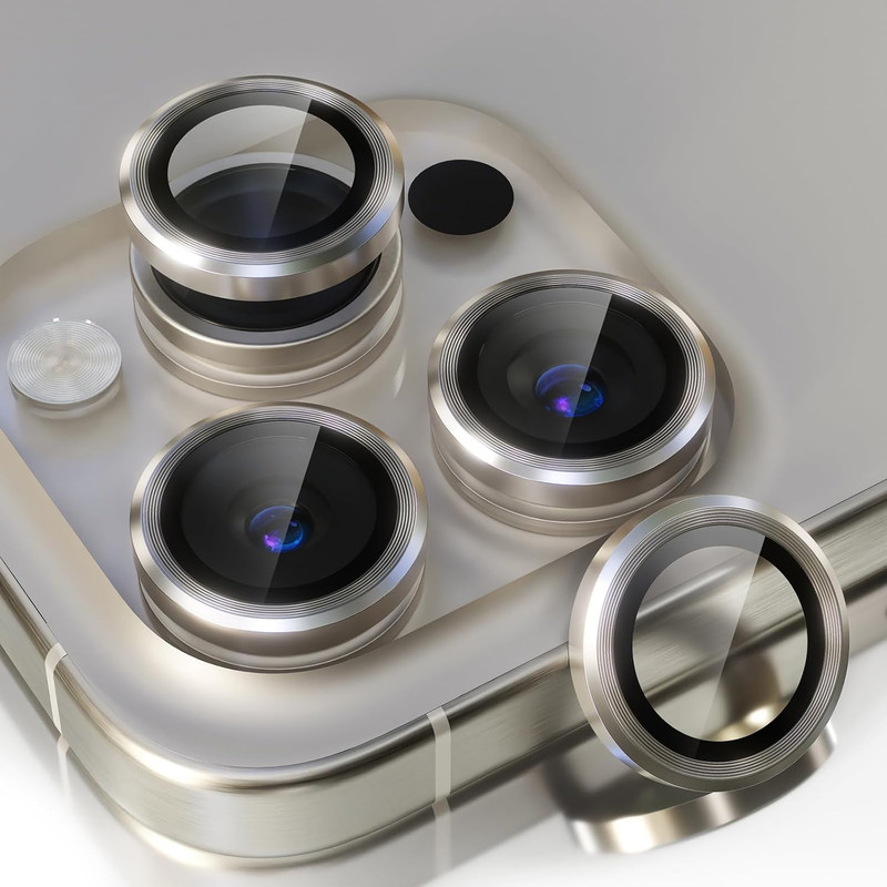 محافظ لنز دوربین گوف مدل Ring Metal مناسب برای گوشی موبایل اپل iPhone 15 Pro